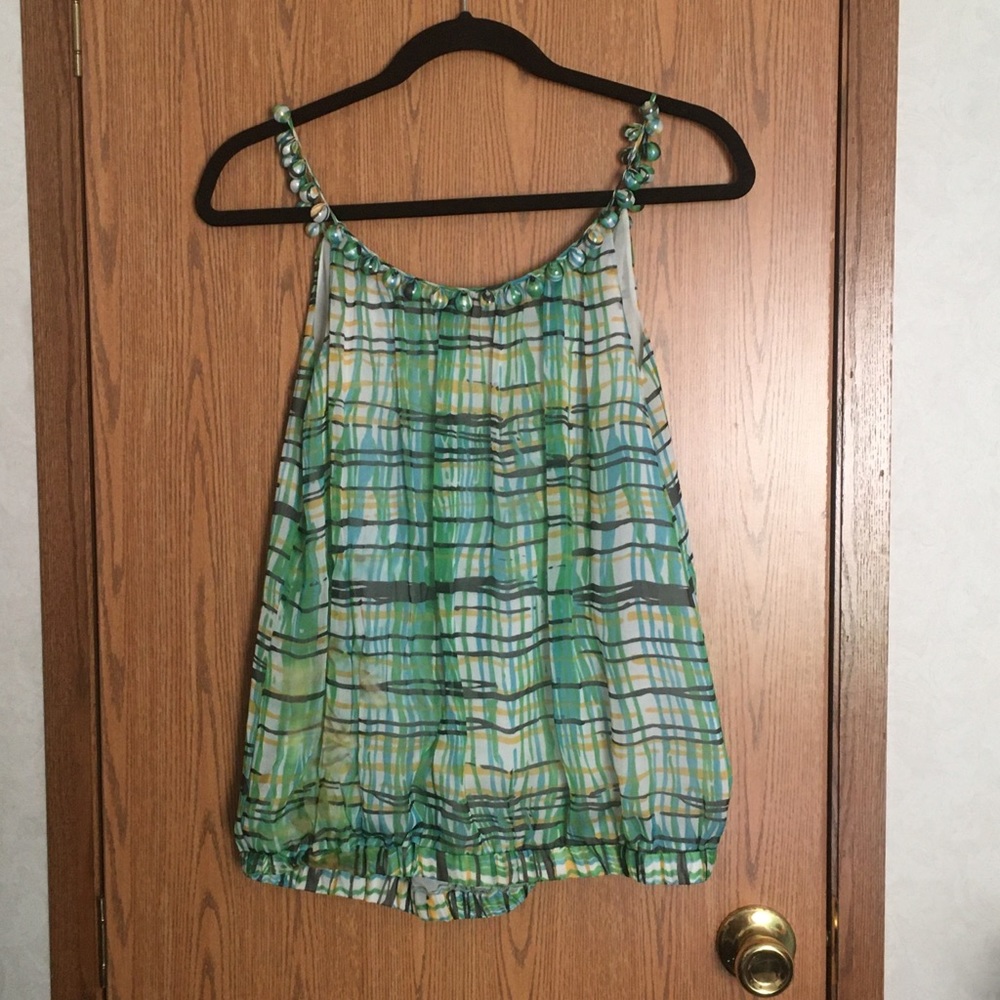 Corkscrew The Limited over the shoulder button top